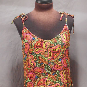 Tropical Paisley Dress, Size Small